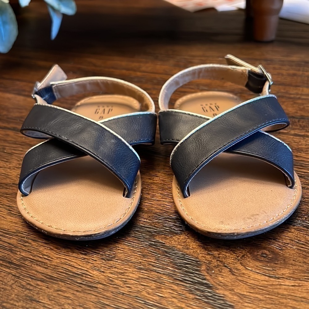 Baby gap, TG CROSS SANDAL
NAVY  BLUE 320 size 8 - Picture 3 of 6